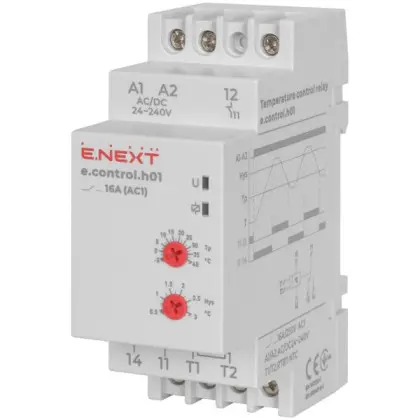 Реле контроля температуры E.Next e.control.h01 16A АС/DC 24-240 -5+40°С (i0310016) Реле контроля температуры E.Next e.control.h01 16A АС/DC 24-240 -5+40°С (i0310016)