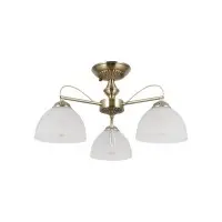 Люстра Italux PND-40623-3-AB Moreti E27 3x40W IP20 латунная