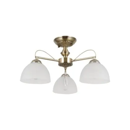 Люстра Italux PND-40623-3-AB Moreti E27 3x40W IP20 латунна