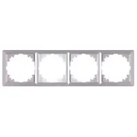Рамка 4-местная E.Next e.lux.10084L.4.fr.aluminium алюминий (ins0040092)