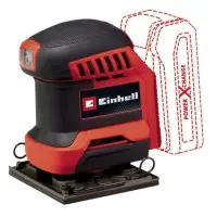 Аккумуляторная вибрационная шлифмашина Einhell X-Change 18В 22000об/мин с 2 шлифовальными листами (4460731)