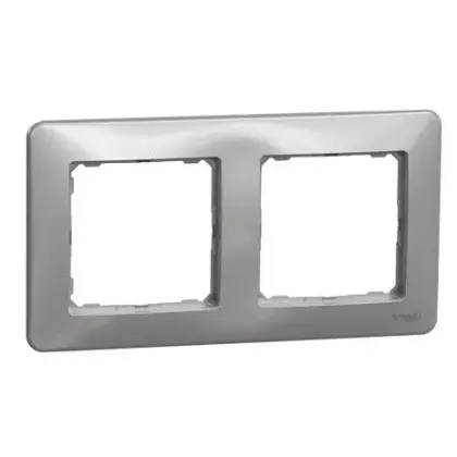Рамка 2-местная Schneider Electric Sedna Design алюминий SDD313802