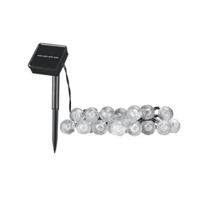 Гирлянда на солнечной батарее Goldlux 329479 Bubble Glass LED 2700K IP44 прозрачная Гирлянда на солнечной батарее Goldlux 329479 Bubble Glass LED 2700K IP44 прозрачная