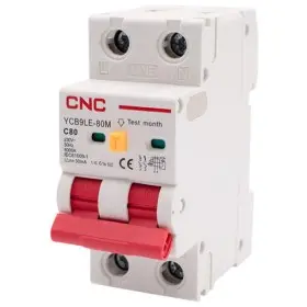 Дифференциальный выключатель CNC YCB9LE-80M C80А 1Р+N 6кА 30мА (Б00044020)