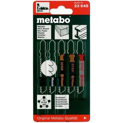 Набор пильных полотен для лобзика Metabo 623645000 (5шт)