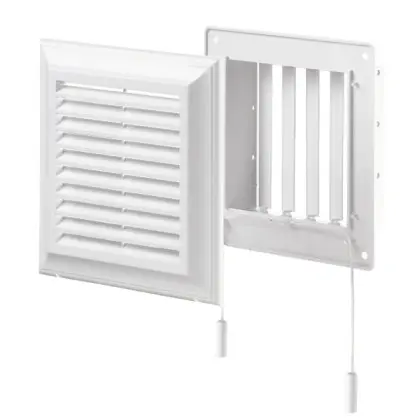Решетка Blauberg Decor 180х180Rs белая