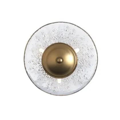 Бра, настенный светильник Pikart 32124-1 Sprinkled Glass Medium G4 3x60W IP20 латунный