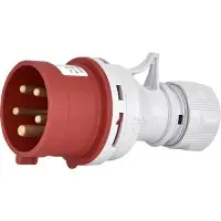 Кабельная силовая вилка с реверсом фаз ETI 004482022 EVO-1653 IP44 (16A 400V 3P+N+PE)