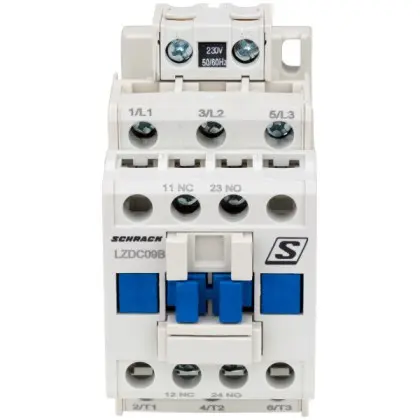 Контактор Schrack LZDC09B3 Cubico Classic 230В AC 1НО+1НЗ 4кВт 9А 3Р