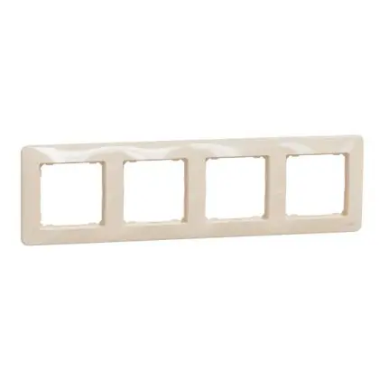 Рамка 4-постовая Schneider Electric Sedna Design бежевая SDD312804