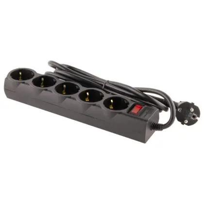 Сетевой фильтр LogicPower LP9584 LP-X5 3м Black
