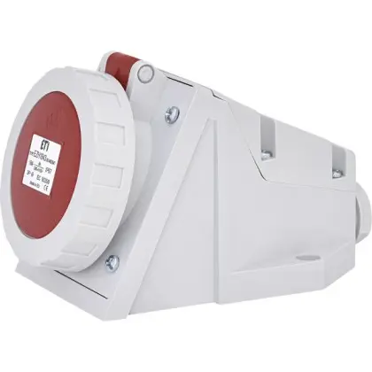Настенный силовой разъем ETI 004482041 EZH-1643 IP67 (16A 400V 3P+PE)