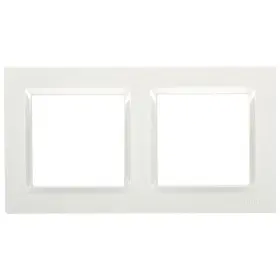 Рамка подвійна горизонтальна Simon 10 біла