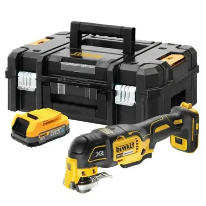 Многофункциональный инструмент DeWALT DCS356E1T PowerStack XR Li-Ion 18В 20000 кол/мин с 1 аккумулятором Многофункциональный инструмент DeWALT DCS356E1T PowerStack XR Li-Ion 18В 20000 кол/мин с 1 аккумулятором
