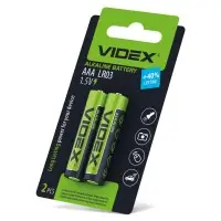 Лужна батарея Videx LR03 AAA (LR03/AAA 2pcs SB) 2 шт