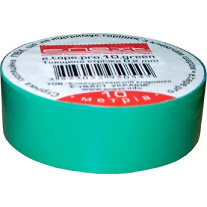Изолента E.Next e.tape.stand.20.green 20м зеленая (s022013)