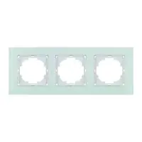 Рамка Nilson Alegra стекло белое 3-я ( 25WH0093 )