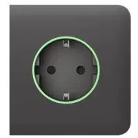 Центральная панель умной розетки Ajax 60000.163.GR SideCover Smart для OutletCore серая (38808)