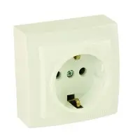 Розетка Nilson Themis кремова 1-на з заземленням ( 26121017 )