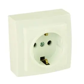 Розетка Nilson Themis кремова 1-на з заземленням ( 26121017 )