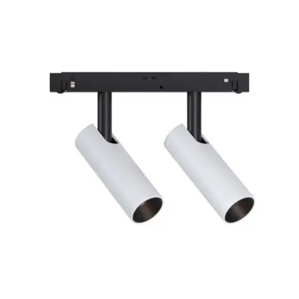 Магнитный трековый светильник Kloodi KDMG-SPOT35 2x7W 4K WH LED 1120Lm IP20 белый