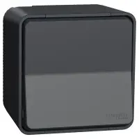 Накладний 1-клавішний вимикач Schneider Electric MUR35021 IP55 (чорний) Накладний 1-клавішний вимикач Schneider Electric MUR35021 IP55 (чорний)