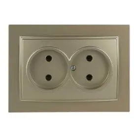 Розетка Nilson Thor золото 2-на без заземлення ( 27151024 )