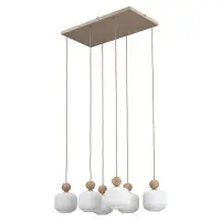 Підвісний світильник, люстра TK Lighting 11052 Ballo E14 6x10W IP20 бежевий Підвісний світильник, люстра TK Lighting 11052 Ballo E14 6x10W IP20 бежевий