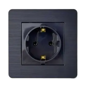 Розетка Nilson Selene антрацит 1-на з заземленням ( 23362517 )