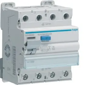 Устройство защитного отключения Hager CPH663D 4P 10кА 63A 300мА A-Hi S
