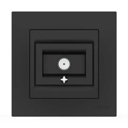 Розетка EL-BI VEGA черный мат TV конечная ( 510-014800-273 ) Розетка EL-BI VEGA черный мат TV конечная ( 510-014800-273 )