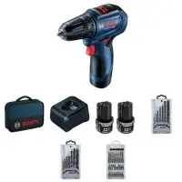 Шуруповерт Bosch GSR 12V-30 з набором біт 39шт (06019G9001) Шуруповерт Bosch GSR 12V-30 з набором біт 39шт (06019G9001)