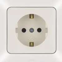 Розетка NE-AD ARAS 93-111-08-E з з/к та шторками кремова