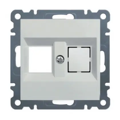 Панель двойная для RJ12/RJ45 WL2320 Lumina-2, белая, Hager