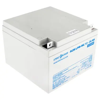 Аккумулятор LogicPower AGM LPM-MG 12-26 AH 12В Аккумулятор LogicPower AGM LPM-MG 12-26 AH 12В