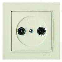 Розетка Nilson Thor кремовая TV-SAT проходная ( 27121036 )