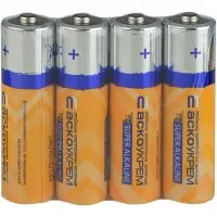 Батарейка щелочная Аско-Укрем AА.LR6.SP4 (вакуум 4шт)