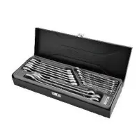 Набір комбінованих ключів Whirlpower 1242-1-WR02 (23628) 6-24мм (16шт. в металевому кейсі)