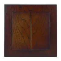 Вимикач Nilson Touran горіх 2кл ( 24271003 )