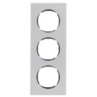 Трехместная рамка Berker R.8 10132614 (нержавеющая сталь)