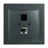 Розетка Nilson Thor антрацит комп'ютерна без модуля ( 27161042 )