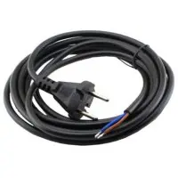 Вилка со шнуром Sokol ПВС 2х1 черный 1,5м (7.5.1.166896)