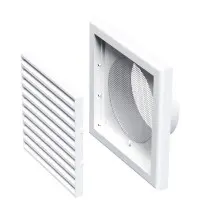 Решітка Vents МВ 120 Нд біла 154х154 Решітка Vents МВ 120 Нд біла 154х154