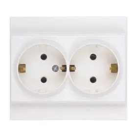 Розетка Nilson Moda біла 2-на з заземленням ( 21111025 )