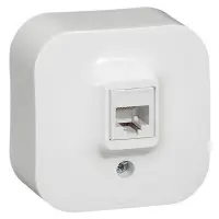 Розетка RJ45 кат 5е UTP Legrand Forix біла Розетка RJ45 кат 5е UTP Legrand Forix біла