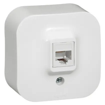 Розетка RJ45 кат 5е UTP Legrand Forix біла Розетка RJ45 кат 5е UTP Legrand Forix біла