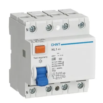 УЗО Chint ПЗВ NL1-63 6kA 3P+N A 40A-30mA УЗО Chint ПЗВ NL1-63 6kA 3P+N A 40A-30mA