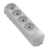 Колодка Neomax на 4 гнезда с заземлением (NX501400)