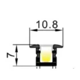 Пластикове закінчення ALUMLED для профілю LP11071 без отвору (LP11079)