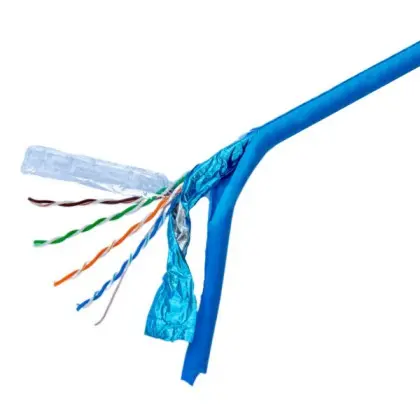 Сетевой кабель GEAR FTP cat.5e CCA (25%) 4 pairs 0.51mm + Al foil + BLUE (305м.) Сетевой кабель GEAR FTP cat.5e CCA (25%) 4 pairs 0.51mm + Al foil + BLUE (305м.)